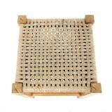 Scandinavian pine and rope stool, Sweden, 1960