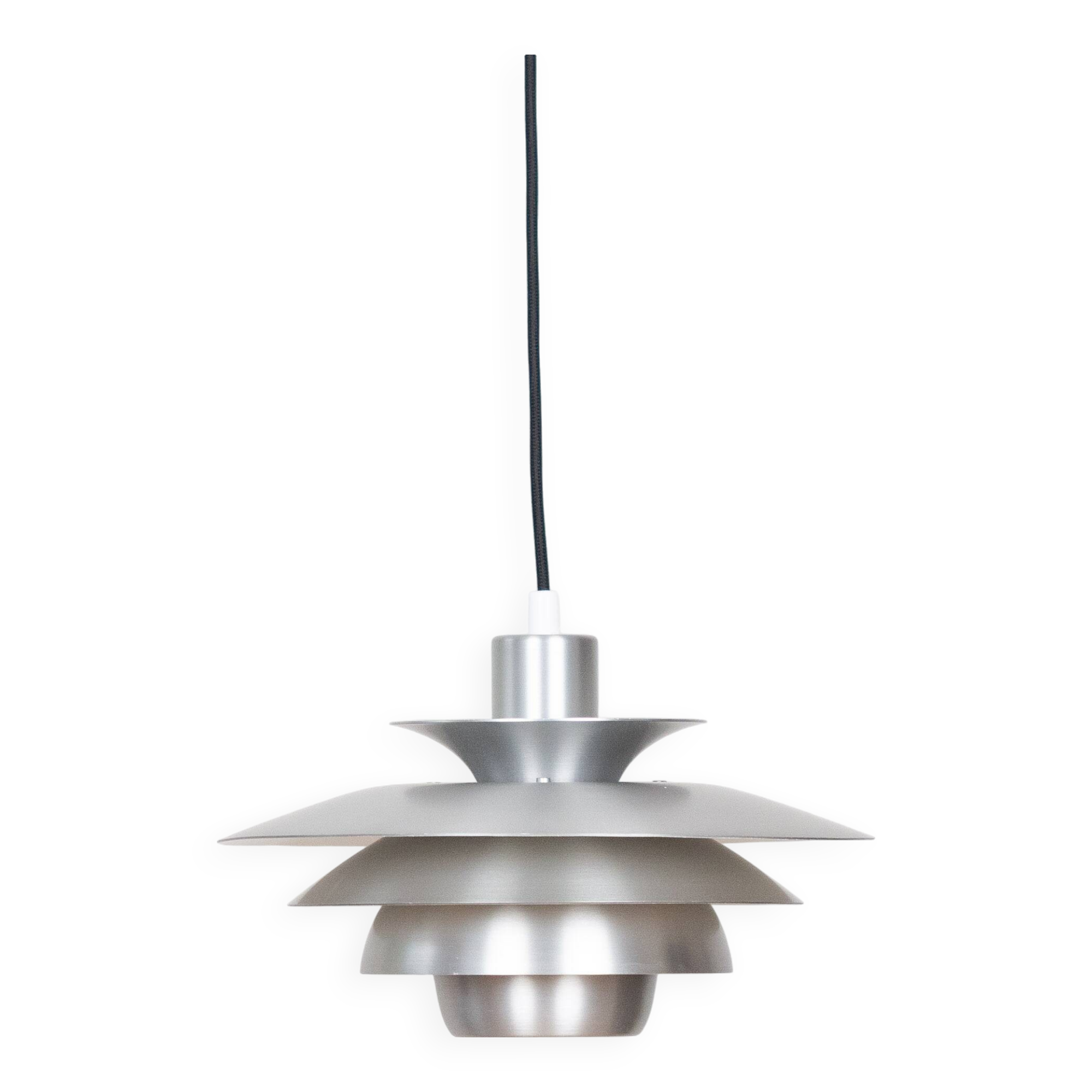 Danish vintage pendant lamp Alexia by Kurt Wiborg, Jeka, 1980s
