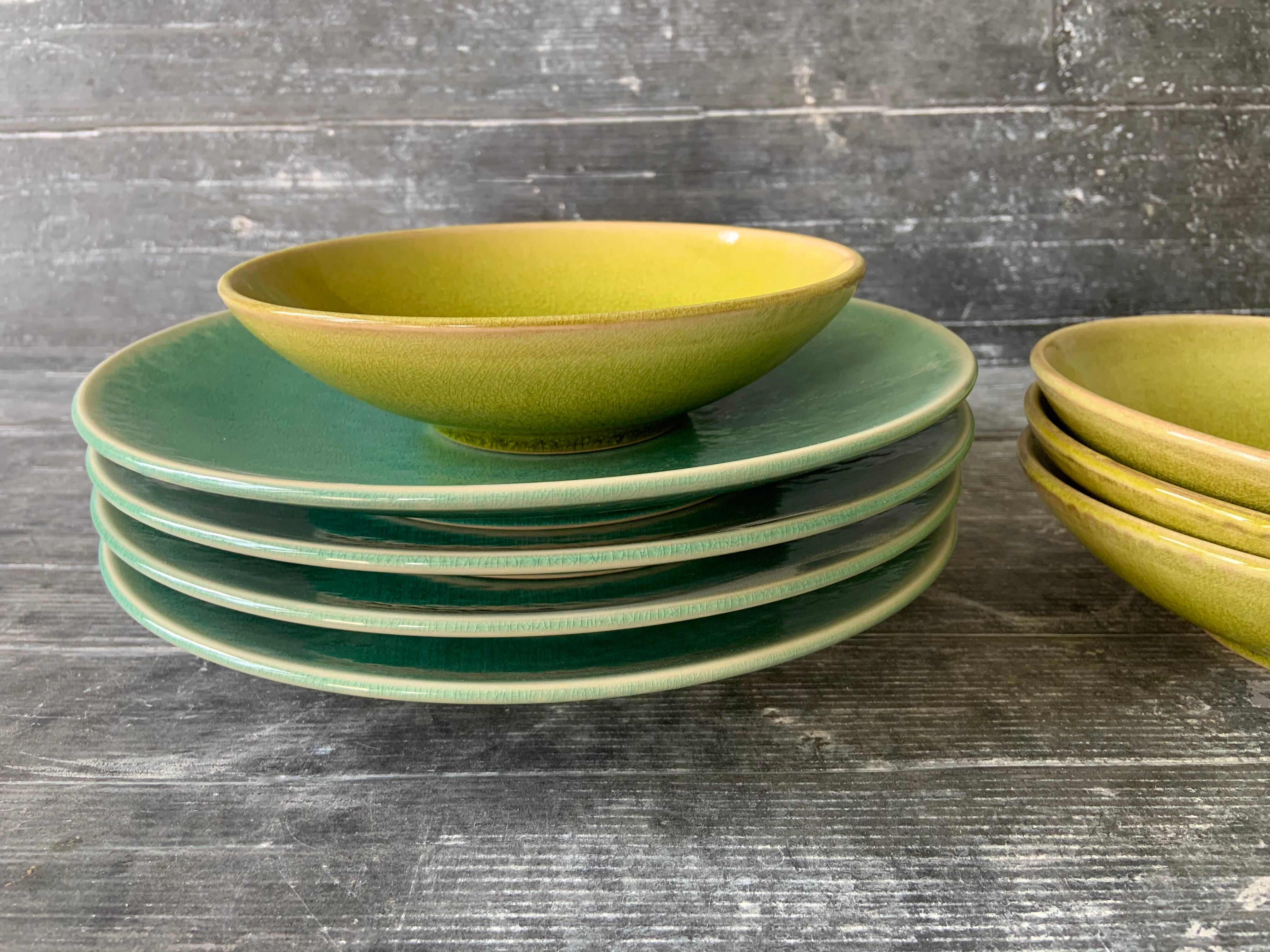 Jars Tourron Jade Plates - Tilleul