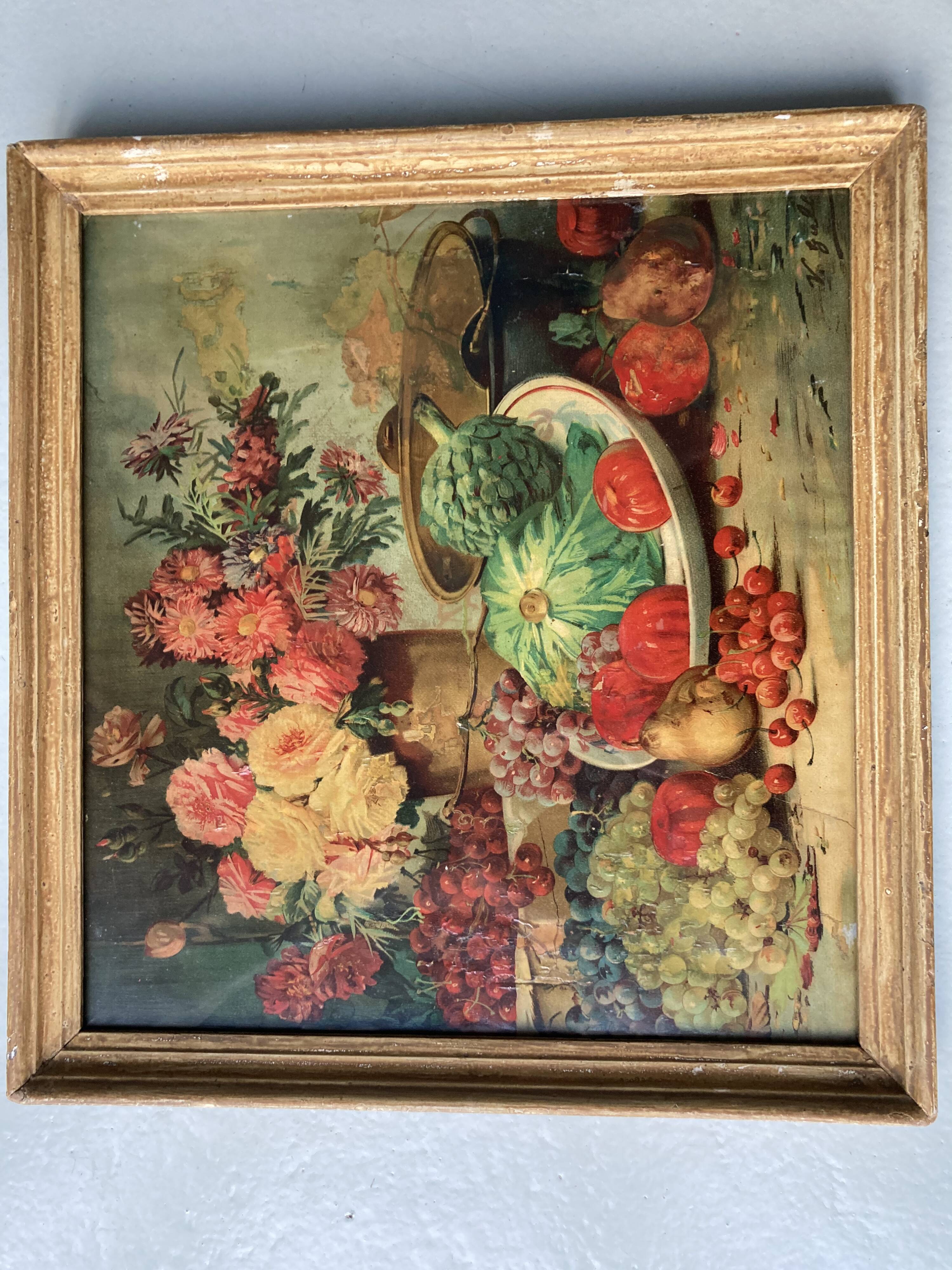 Still life chromolithography