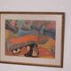 Original Swedish glazed pastel/oil on panel – abstract – glazed, vintage & framed – 86 × 66 cm (33.9" × 26.0")