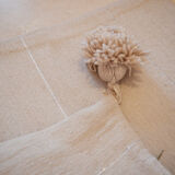 Oreiller pompon marocain crème blanc 48x48cm