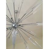 Lustre Spoutnik en verre de Murano italien