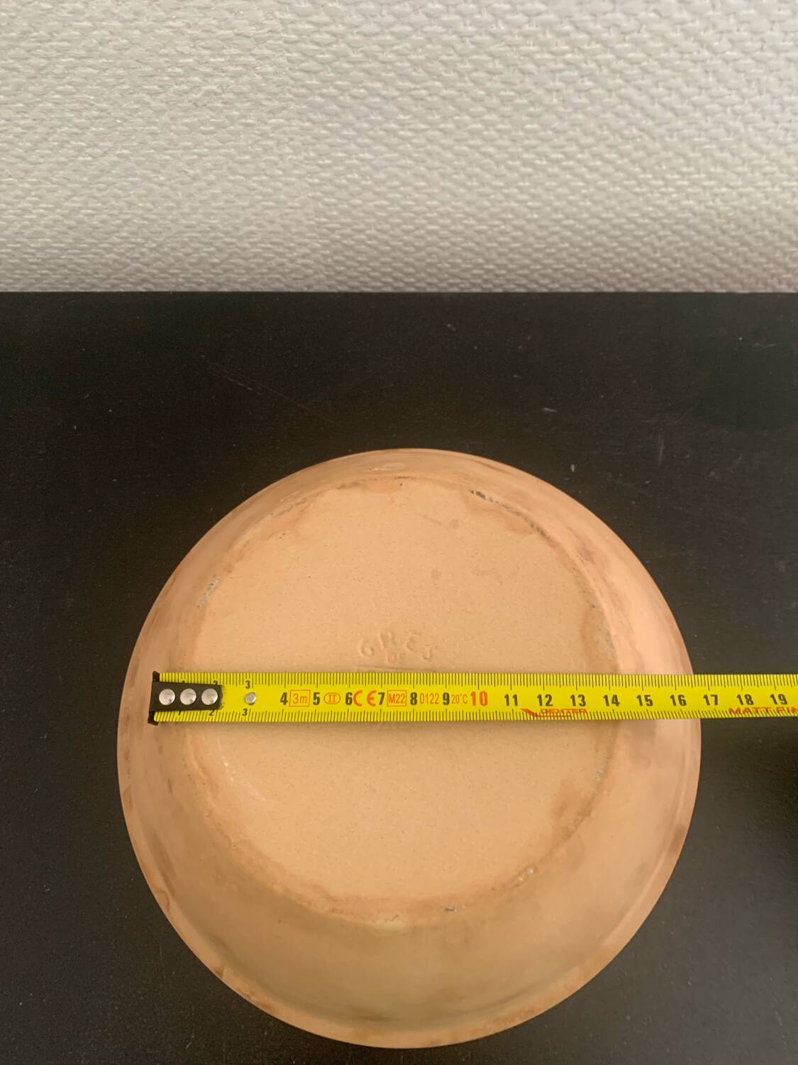 Stoneware salad bowl, Gien France