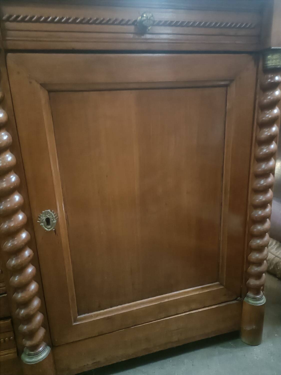 19th century sideboard with two doors and drawers