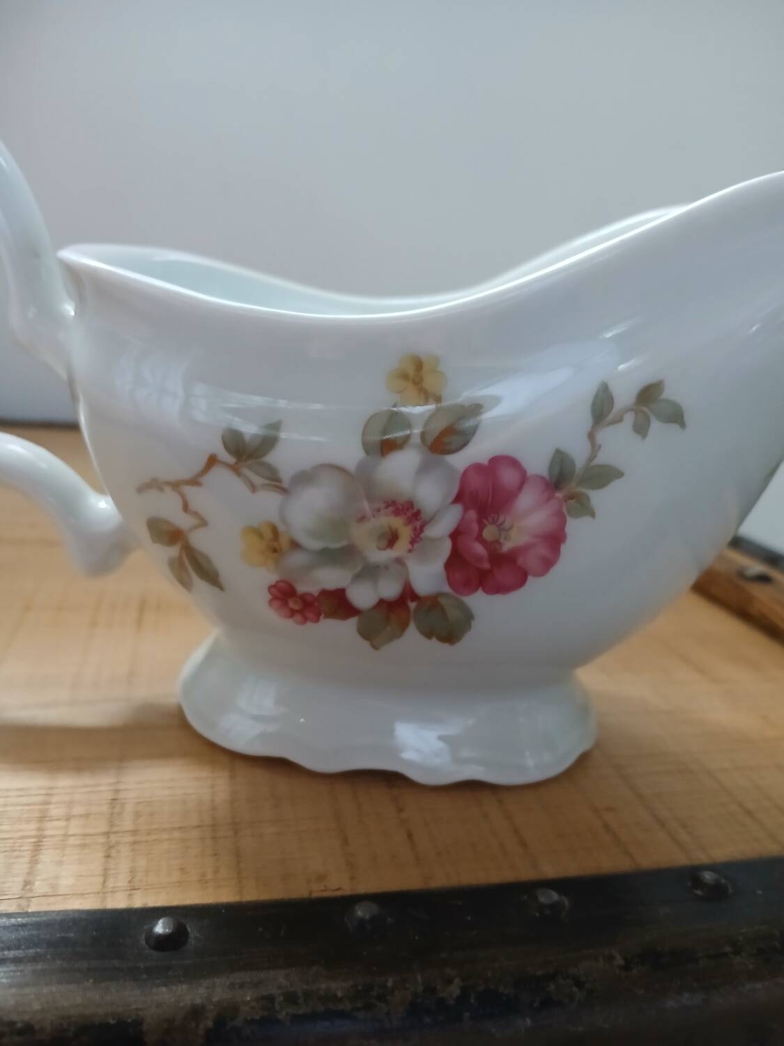 Antique porcelain sauceboat