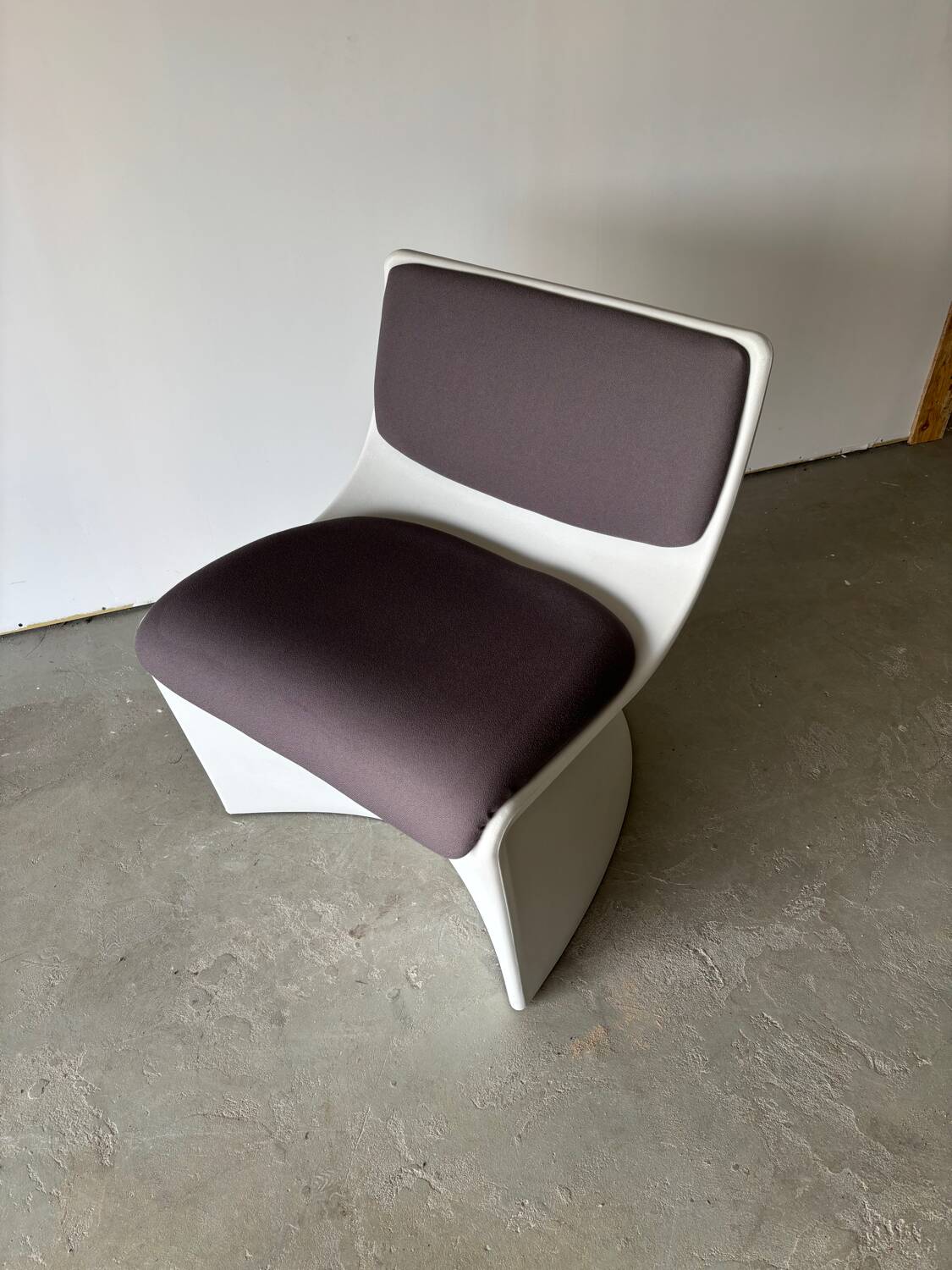 Series of 3 designer armchairs Space by A. Pinaffo and P. Scagnellato