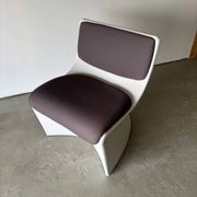 Series of 3 designer armchairs Space by A. Pinaffo and P. Scagnellato