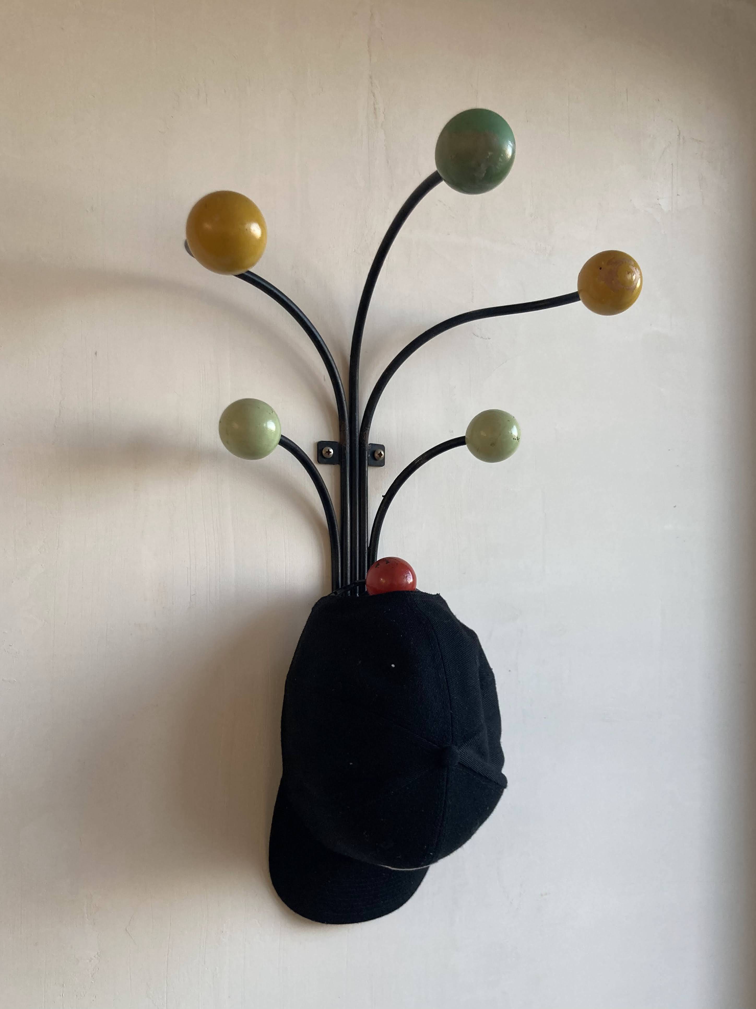 Wall mounted coat rack