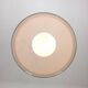 Space-age italian brass, opaline and plexiglass pendant lamp