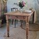Old and beautiful farmhouse table