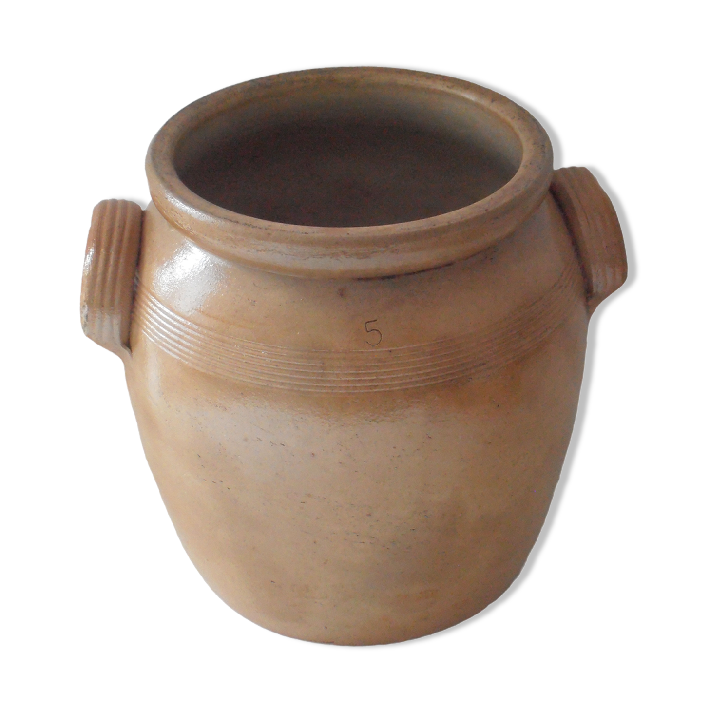 Vase Pot in brown doe sandstone