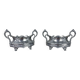 Pair of Louis XV rocaille style silver metal table planters