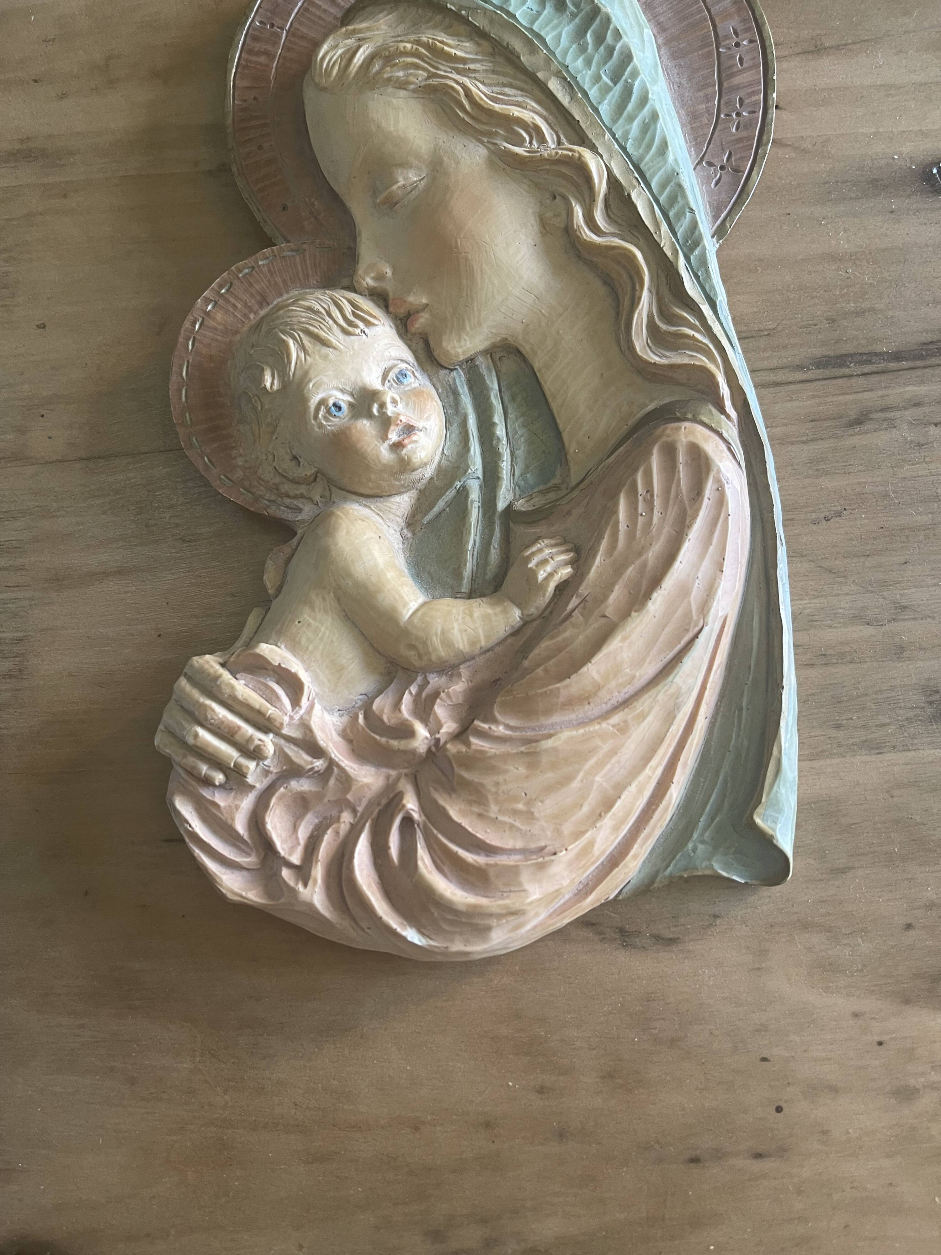 Wall plaque: Mother and Child