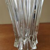 Vintage origami style crystal vase
