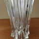 Vintage origami-style crystal vase