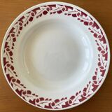 6 large antique deep plates in Saint-Amand earthenware (Nord)