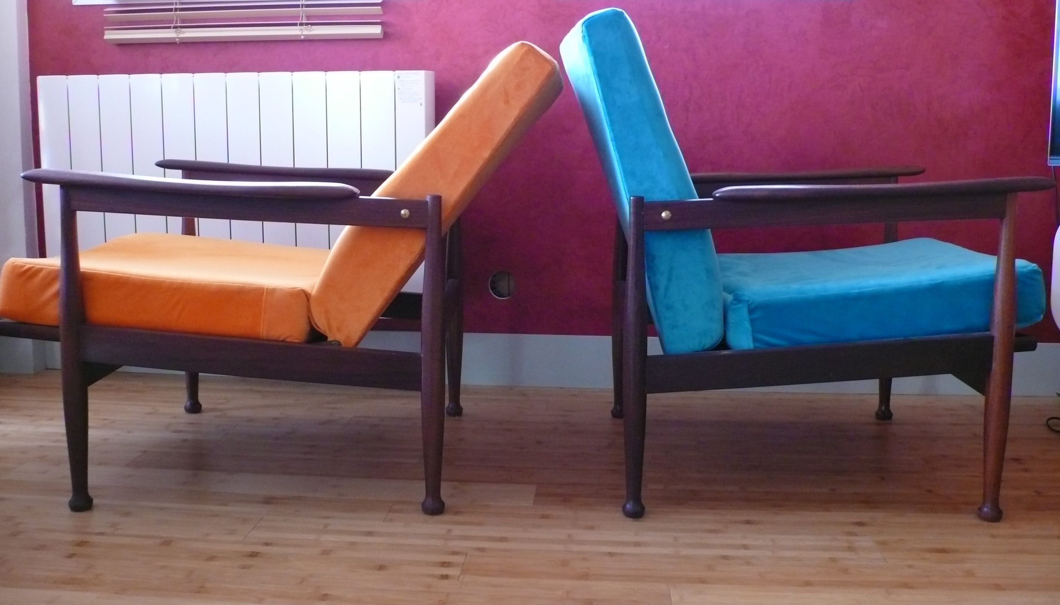 Fauteuils inclinables modèle Manhattan du designer Guy Rogers
