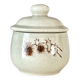 Vintage sugar bowl Sarreguemines Thistles