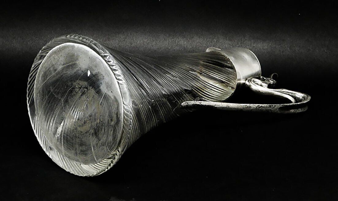 20th century wine jug from Roman Plewkiewicz, Warsaw, Poland, 1890s