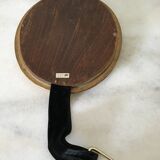 Oval wall mirror frame Golden plaster 22cm