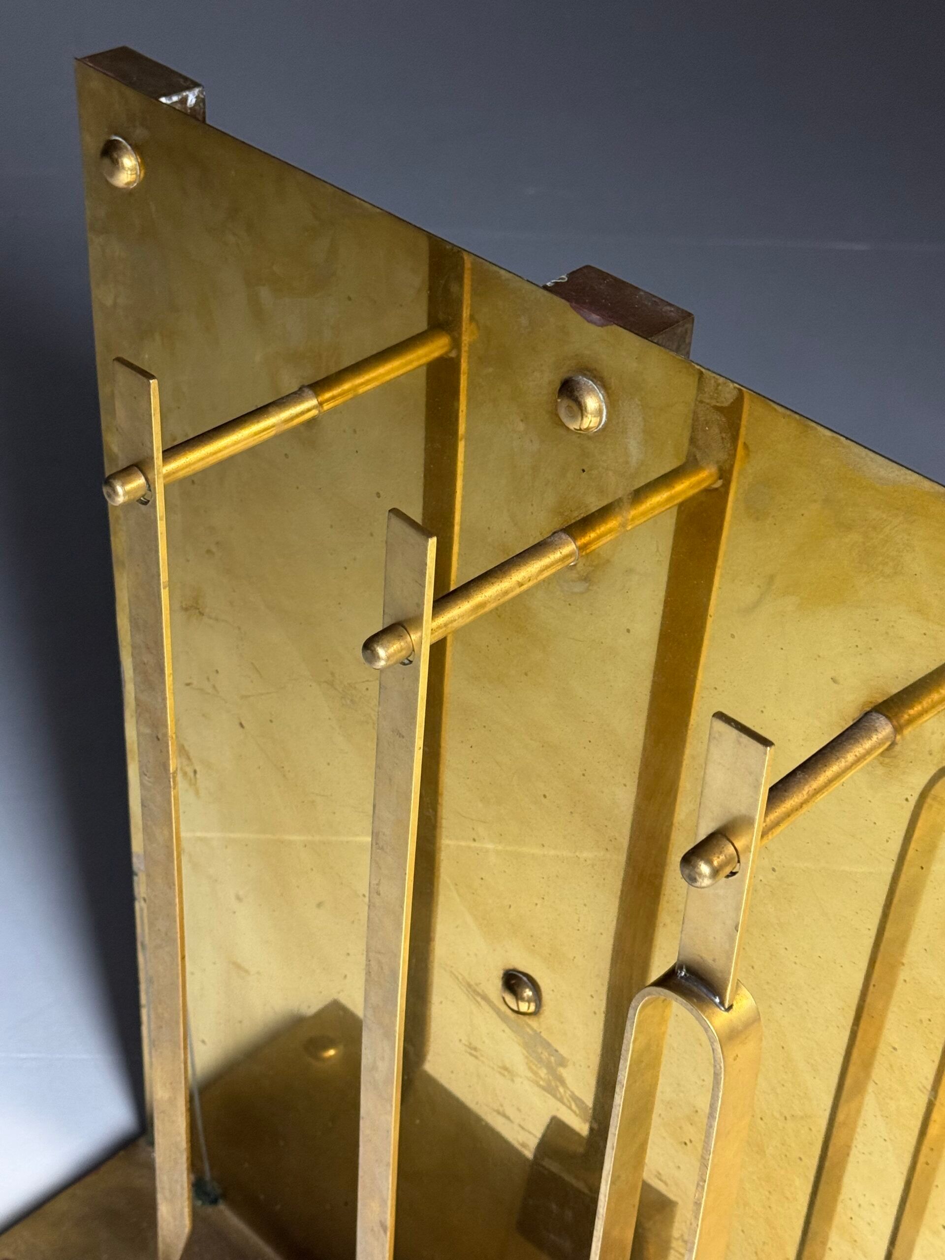 Brass fireplace set 1960s
