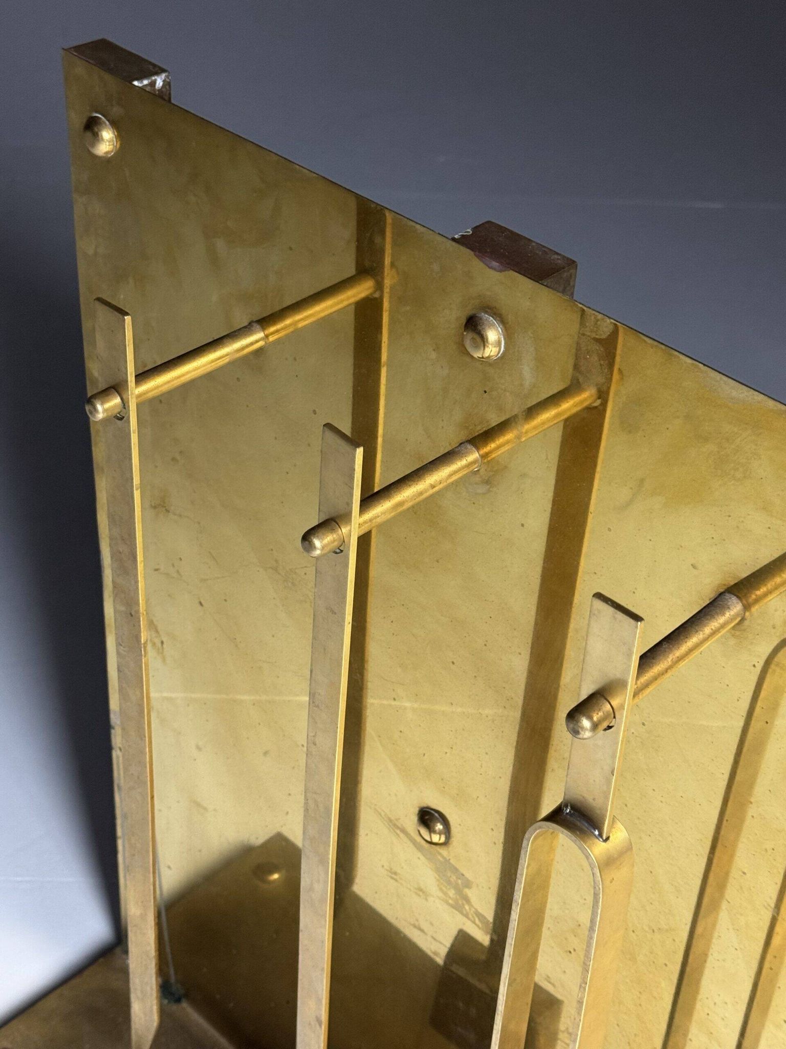 Brass fireplace set 1960s