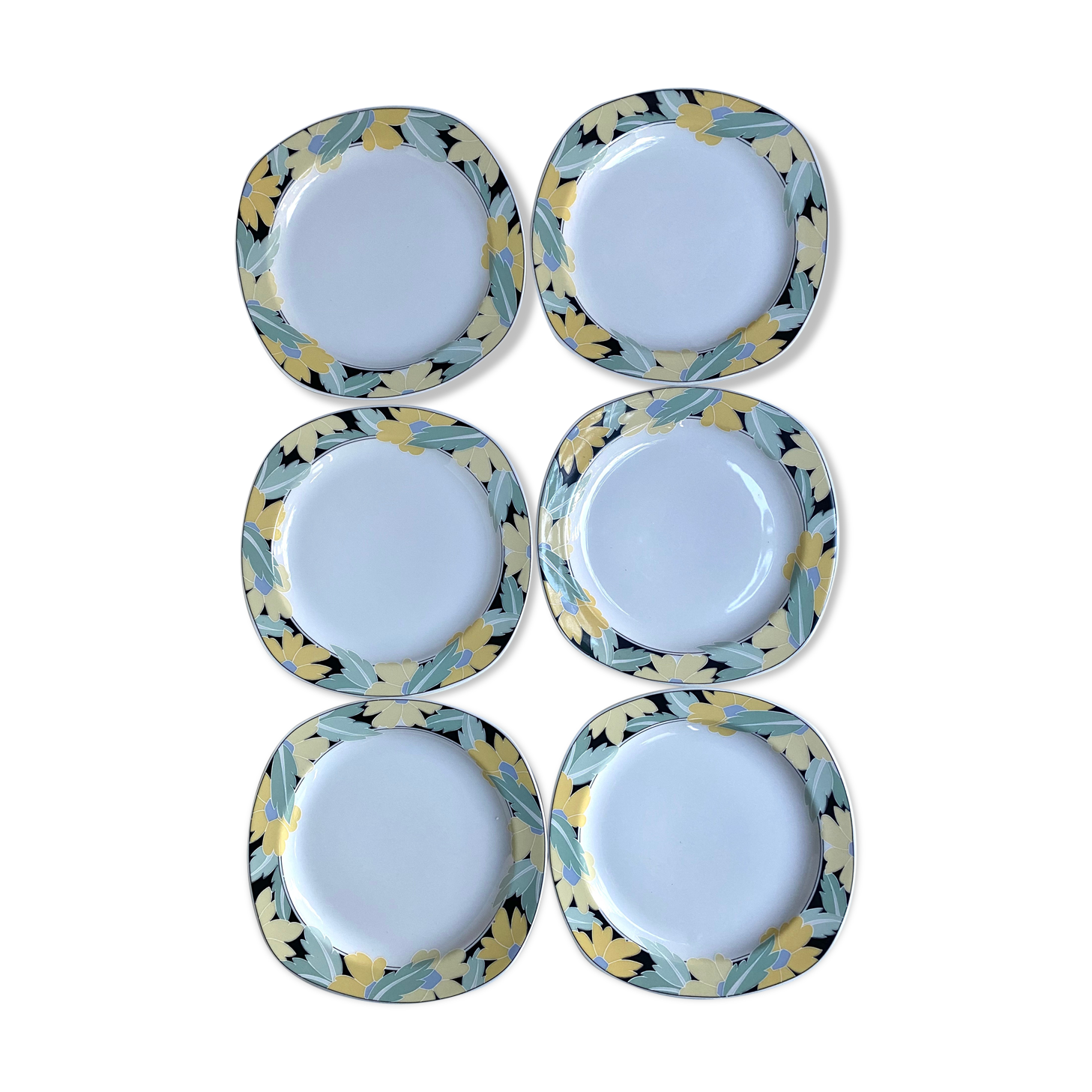 80s dessert plates