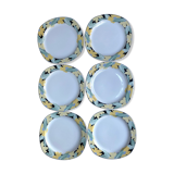 Assiettes à dessrt années 80