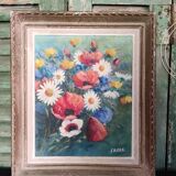 Painting bouquet of flowers