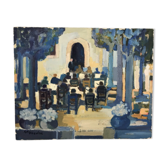 Heaulme (renée mireille), huile sur toile l’orchestre xxème