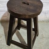 Burmese teak workshop stool