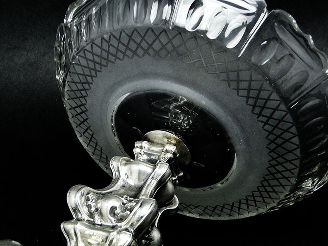 19th century Austro-Hungarian silver fruit platter