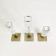 Crystal candlesticks, Rosenthal, designed by G. Jensen, Germany, 1970s