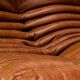 Togo sofa in cognac cowhide by Michel Ducaroy for Ligne Roset.