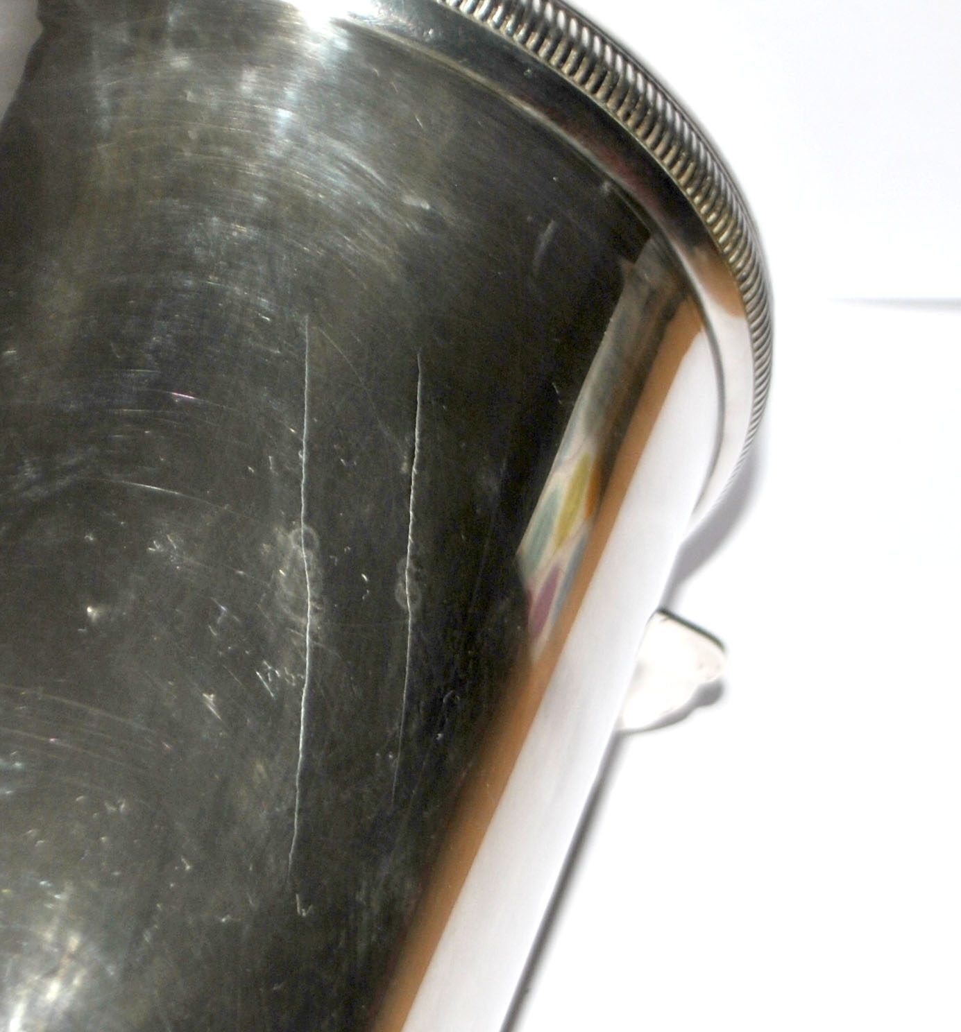 Vintage silver-plated metal champagne cooler by Reneka