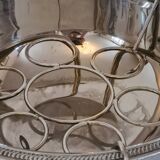 Silver metal champagne basin