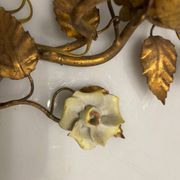 Gold Gilded Tole Sconces Set of 2
