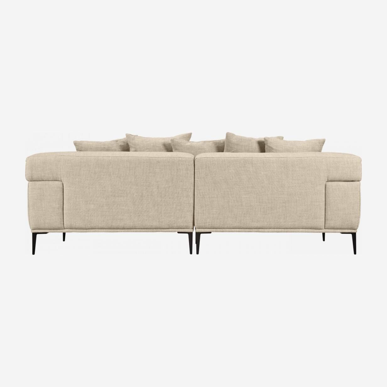 3-seater linen sofa - Natural - Habitat