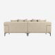 3-seater linen sofa - Natural - Habitat