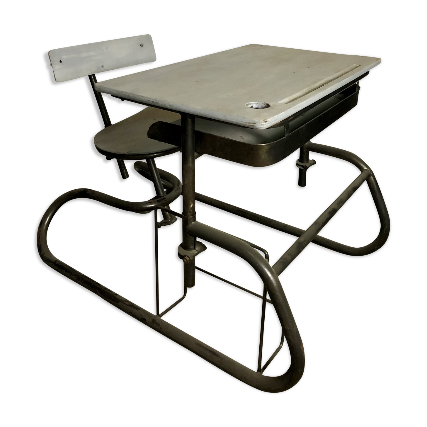 "American vintage" 60 's schoolboy's desk