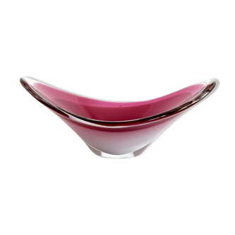 Coupe en verre "coquille" Flygsfors Suède 1958