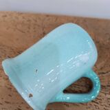 Blue ceramic mug