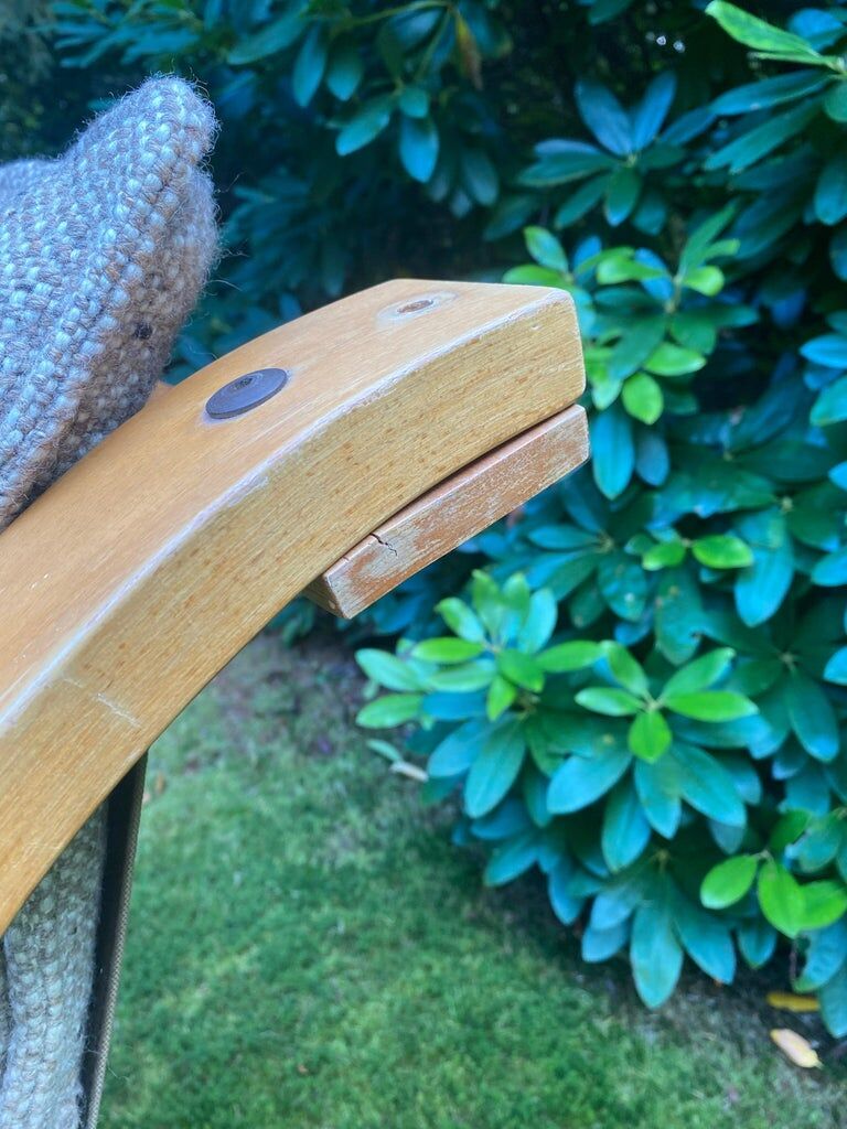 fauteuil en hêtre stratifié scandinave vers les années 1960