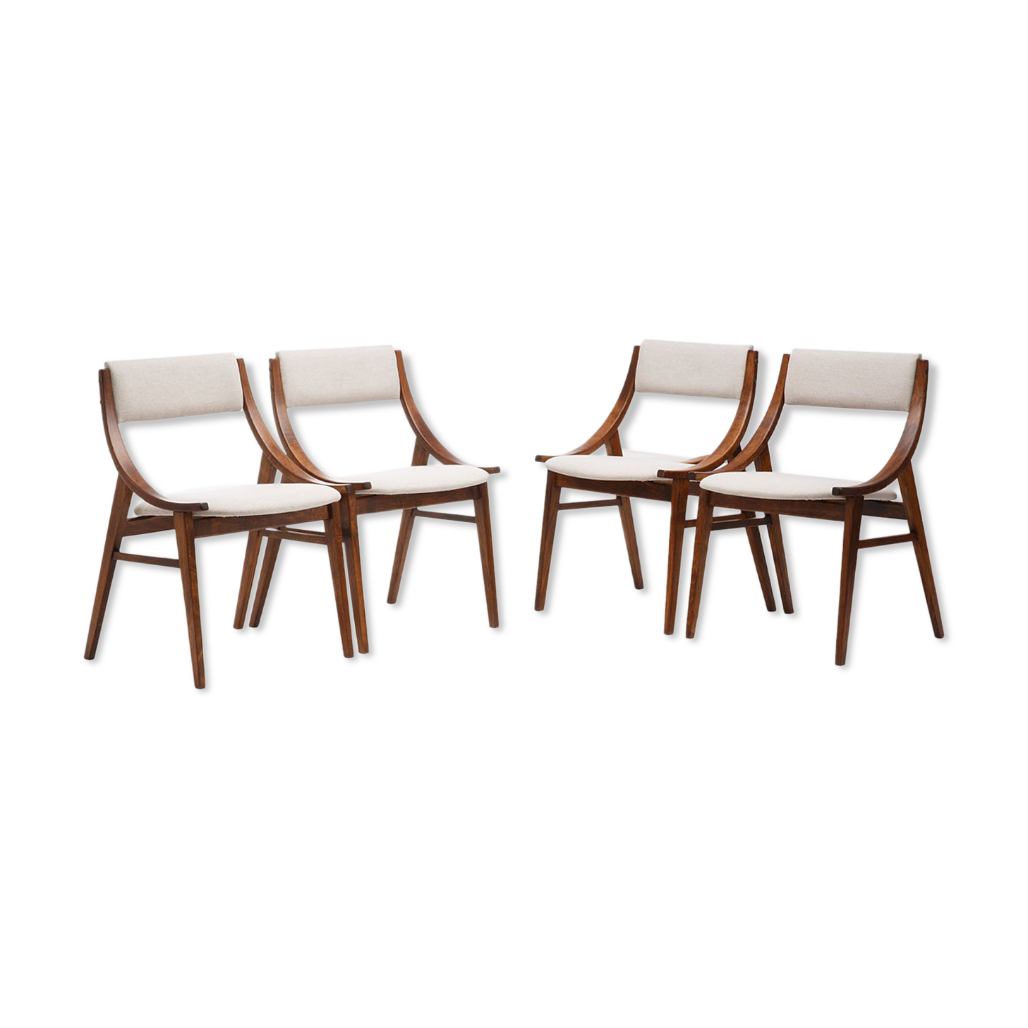 Lot de 4 chaises Skoczek des années 60