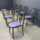 Ensemble de chaises Nr 222 par Robert Mallet-Stevens, années 1980, ensemble de 8.