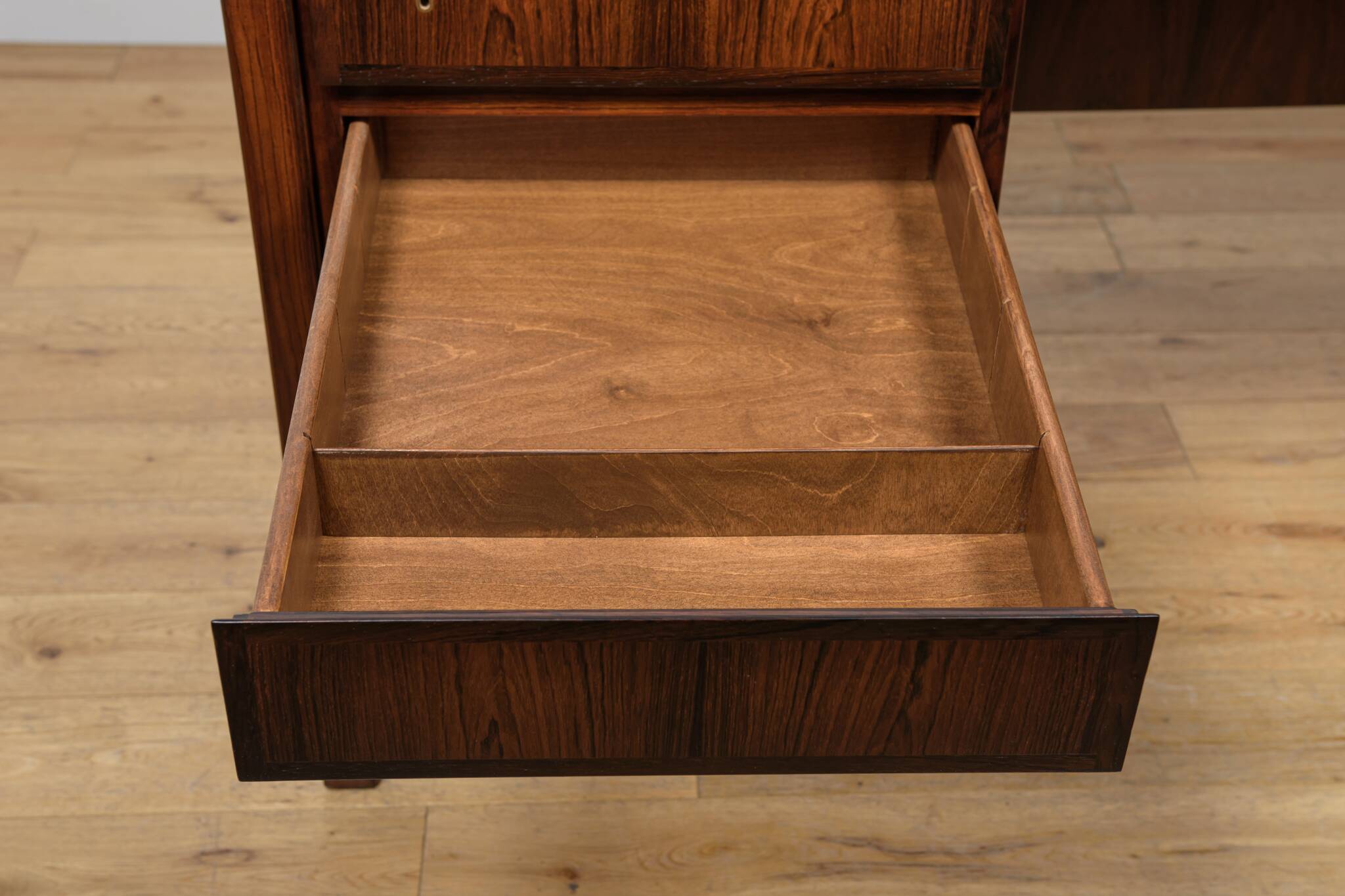 Mid-Century Model 77 Freestanding Desk in Teak from Omann Jun, 1960s