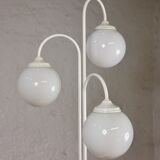 Floor lamp with three opaline balls