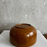 Vintage Japanese bowl in solid turned and varnished wood