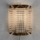 Brass and glass wall light/Sconce by Wiktor Berndt for Flygsfors. Sweden 1960s